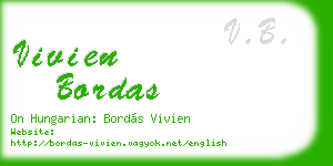 vivien bordas business card